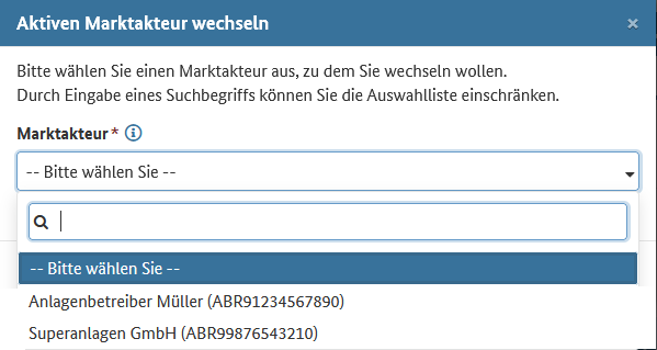 Marktakeur Auswahl
